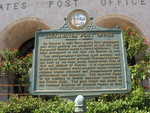 Clearwater Post Office Marker, Clearwater, FL by George Lansing Taylor Jr.