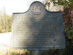 Discovery of Gold Marker, Duke's Creek, GA by George Lansing Taylor Jr.