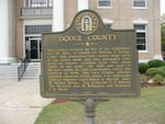 Dodge County Marker, Eastman, GA