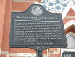 First Baptist Church of Christ Marker, Macon, GA by George Lansing Taylor Jr.