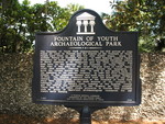 Fountain of Youth Archaeological Park Marker, St. Augustine, FL