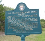 The Francis and Mary Usina Bridge Marker, St. Augustine, FL