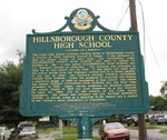 Hillsborough County High School Marker, Tampa, FL