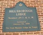 Hillsborough Masonic Lodge # 25 Marker, Tampa, FL by George Lansing Taylor Jr.
