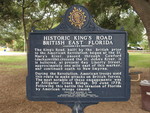 Historic King's Road British East FL Marker, Jacksonville, FL