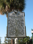 Jasper County Courthouse Marker, Ridgeland, SC by George Lansing Taylor Jr.
