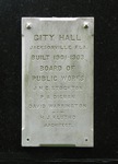 Old City Hall Cornerstone, Jacksonville, FL by George Lansing Taylor Jr.