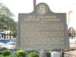 Old Savannah Cotton Exchange Marker, Savannah, GA