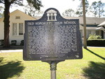 Old Sopchoppy High School Marker, Sopchoppy, FL by George Lansing Taylor Jr.