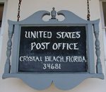 Post Office (34681) Sign, Crystal Beach, FL