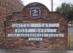 Post Office (33538) Sign, Lake Panasoffkee, FL by George Lansing Taylor Jr.