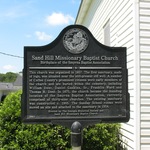 Sand Hill Missionary Baptist Church Marker, Coffee County, GA