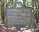 Sinking of the CSS Nashville Marker, Ft. McAllister,GA by George Lansing Taylor Jr.