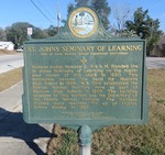 St. Johns Seminary of Learning Marker, Madison, FL by George Lansing Taylor Jr.