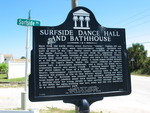 Surfside Dance Hall Bathhouse Marker, Vilano Beach, FL by George Lansing Taylor Jr.