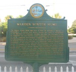 Warden Winter Home Marker, St. Augustine, FL by George Lansing Taylor Jr.