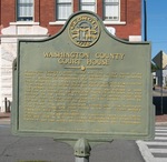 Washington County Court House Marker, Sandersville, GA by George Lansing Taylor Jr.