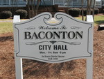 Baconton City Hall Sign, Baconton, GA by George Lansing Taylor Jr.