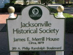 James E. Merrill House sign Jacksonville, FL