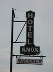 Knox Hotel sign Nahunta, GA by George Lansing Taylor Jr.