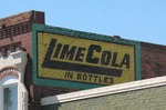 Lime Cola in Bottles sign Quincy, FL