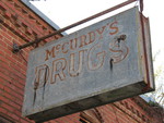 McCurdy's Drugs sign Dillard, GA