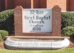 McRae First Baptist Church sign McRae, GA