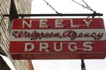 Neely Drugs neon sign York, SC by George Lansing Taylor Jr.