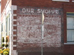 Our Shoppe sign Sandersville, GA by George Lansing Taylor Jr.