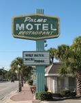 Former Palms Motel neon sign Ridgeland, SC
