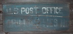 Former United States Post Office sign Grimshawes, NC