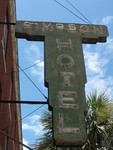 Former Simpson Hotel sign Mt. Dora, FL by George Lansing Taylor Jr.