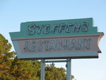 Steffens Restaurant neon sign Kingsland, GA