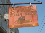 Former Stihl Chain Saws sign 2 Danville, GA