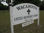 Wacahoota United Methodist Church sign Williston, FL by George Lansing Taylor Jr.