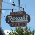Former Watson Rexall Drugs sign Marianna, FL