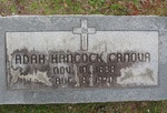 Adah Hancock Canova gravestone Green Cove Springs, FL by George Lansing Taylor Jr.