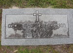 Oscar Maurice Anderson gravestone Green Cove Springs, FL by George Lansing Taylor Jr.