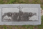 Sidney Canova Anderson gravestone Green Cove Springs, FL by George Lansing Taylor Jr.