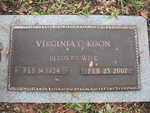 Virginia C. Koon gravestone Jacksonville, FL by George Lansing Taylor Jr.