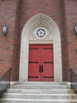 Emmanuel Lutheran Church door 2 Lincolnton, North Carolina by George Lansing Taylor Jr.