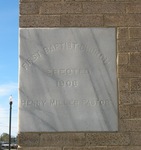 First Baptist church cornerstone 1 Tifton, GA by George Lansing Taylor Jr.
