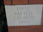 First Baptist Church cornerstone Americus, GA
