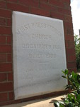 First Presbyterian Church cornerstone Bainbridge, GA