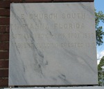 First United Methodist Church cornerstone Marianna, FL by George Lansing Taylor Jr.