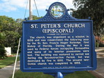 St. Peter's Episcopal Church marker (new) Fernandina Beach, FL