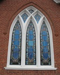 Gaston Chapel AME Church stained glass window Morganton, NC