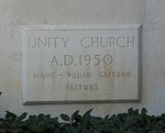 Unity Church cornerstone Jacksonville, FL