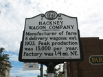 Hackney Wagon Company Marker Wilson NC by George Lansing Taylor Jr
