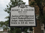 Henry G Connor Marker Wilson NC by George Lansing Taylor Jr.